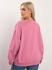 Yours Curve Pink Paris Sweatshirt - Image 4 of 6