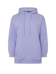 Yours Curve Purple Pocket Detail Hoodie - Image 5 of 5
