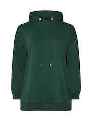 Yours Curve Green Pocket Detail Hoodie - Image 5 of 5