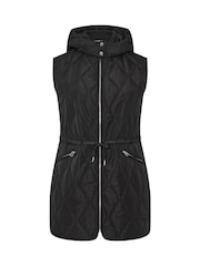 Yours Curve Black Quilted Gilet - Image 6 of 6