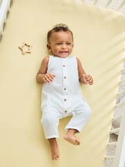 White Woven Baby Jumpsuit (0mths-2yrs) - Image 1 of 12