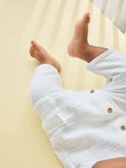 White Woven Baby Jumpsuit (0mths-2yrs) - Image 3 of 12