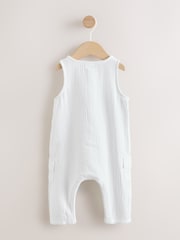 White Woven Baby Jumpsuit (0mths-2yrs) - Image 6 of 12
