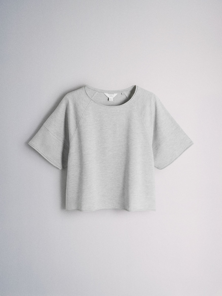 The Set 2 Pack Raglan T-shirt and Short Sweat Co-Ord Grey - Image 2 of 5