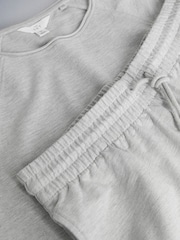 The Set 2 Pack Raglan T-shirt and Short Sweat Co-Ord Grey - Image 4 of 5