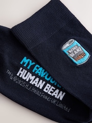 Blue Beans - Heinz Novelty Pattern Socks 2 Pack - 圖片 4，共 5