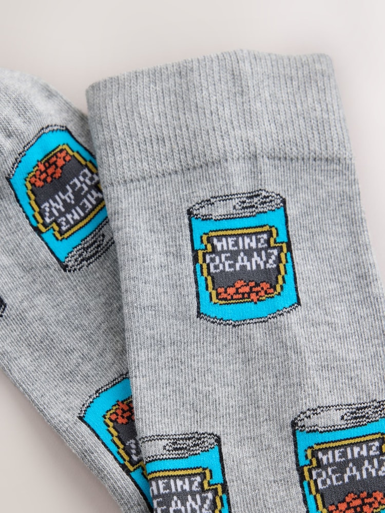 Blue Beans - Heinz Novelty Pattern Socks 2 Pack - 圖片 5，共 5