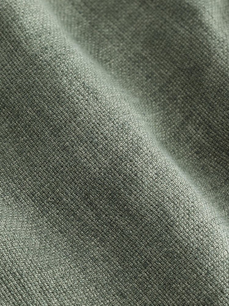 Green Heavyweight Linen Drawstring Waist Shorts - Image 11 of 11