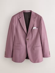 Pink Muscle Fit N. Premium Linen Blend Blazer with Stretch and Tencel Lyocell - Image 7 of 12