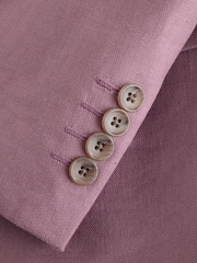 Pink Muscle Fit N. Premium Linen Blend Blazer with Stretch and Tencel Lyocell - Image 8 of 12