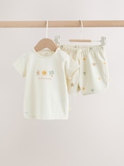 Cream My First Holiday - Top and Short Baby Set (0-18mths) - Imagen 1 de 10