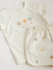 Cream My First Holiday - Top and Short Baby Set (0-18mths) - Imagen 7 de 10