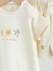 Cream My First Holiday - Top and Short Baby Set (0-18mths) - Imagen 8 de 10