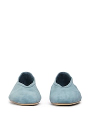 Tony Bianco Blue Denim Suede Ballet Shoes - Image 3 of 4