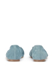 Tony Bianco Blue Denim Suede Ballet Shoes - Image 4 of 4