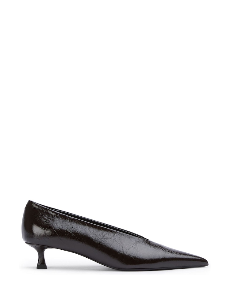Tony Bianco Brown Cherry Espresso Suede Kitten Heel Shoes - Image 1 of 4 Tony Bianco Brown Cherry Espresso Suede Kitten Heel Shoes - Image 1 of 4