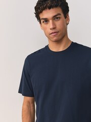 Marineblau/blau - Kurzärmeliger Jersey-Pyjama - Bild 6 von 12