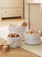 Cuddleco Set of 3 Cashmere Meadow Storage Baskets - Image 1 of 5