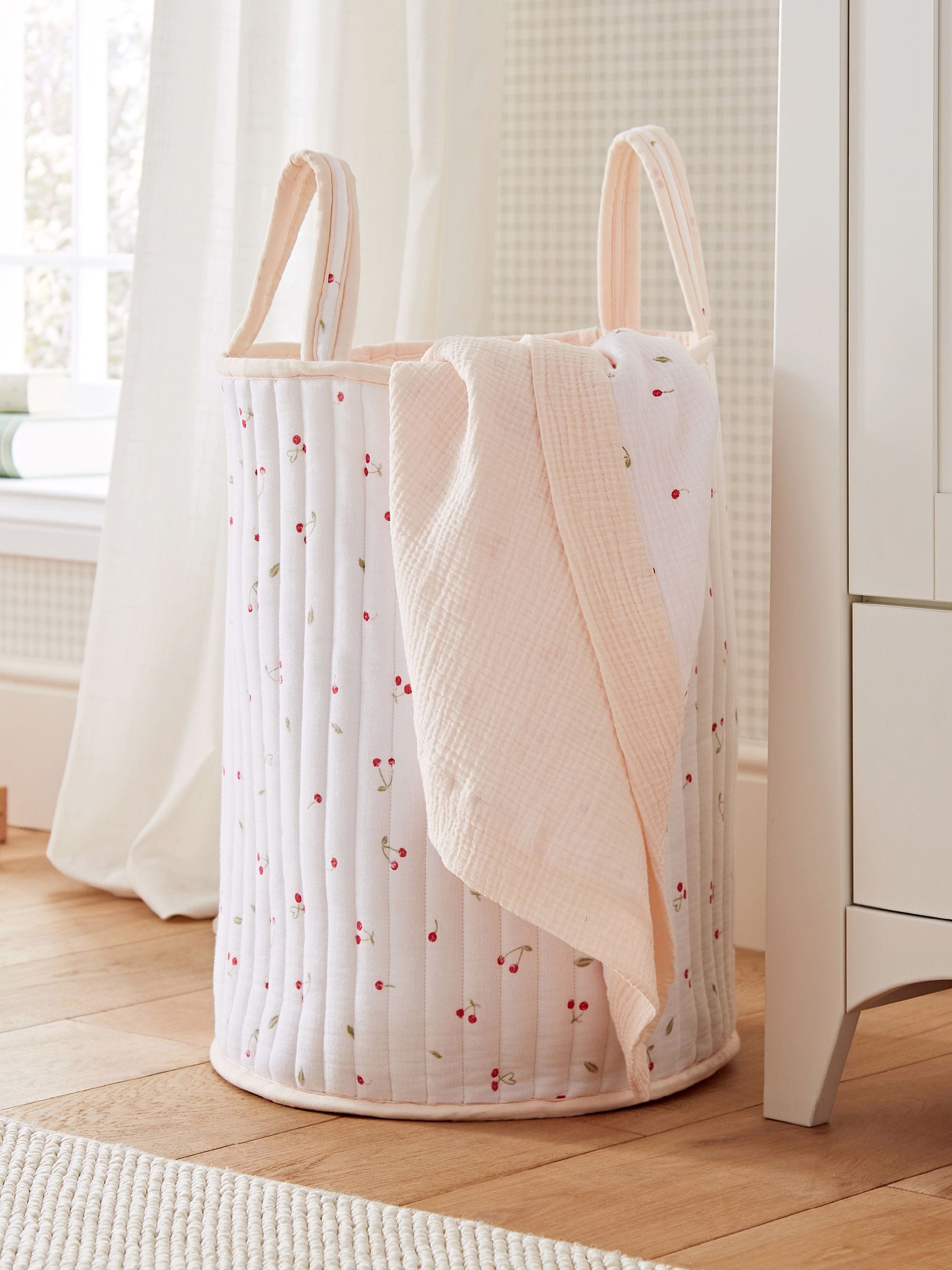 Cuddleco Large Storage Basket - Ditsy Cherry - Image 5