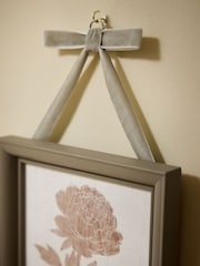 Set of 4 Neutral Hanging Etched Botanical Wall Art - Image 4 of 7