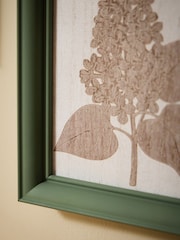 Set of 4 Neutral Hanging Etched Botanical Wall Art - Image 5 of 7