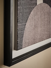 Set of 2 Monochrome Bold Textured Abstract Wall Art - Image 3 of 5