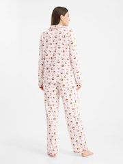 Urban Threads Urban Threads Cream Christmas Pudding Long Pyjamas Set - صورة 5 من 5