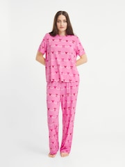 Urban Threads Pink Tinsel Garland Long Pyjamas Set - Image 2 of 6