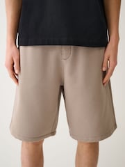 Light Brown Jersey Jort Shorts - Image 1 of 6