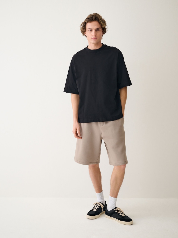 Light Brown Jersey Jort Shorts - Image 2 of 6