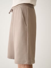 Light Brown Jersey Jort Shorts - Image 4 of 6