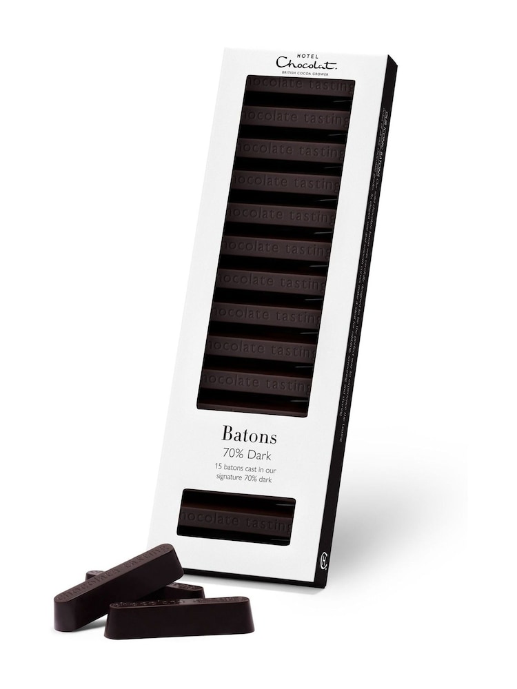 Hotel Chocolat 70% Dark Chocolate Batons Gift Box - Image 1 of 3 Hotel Chocolat 70% Dark Chocolate Batons Gift Box - Image 1 of 3
