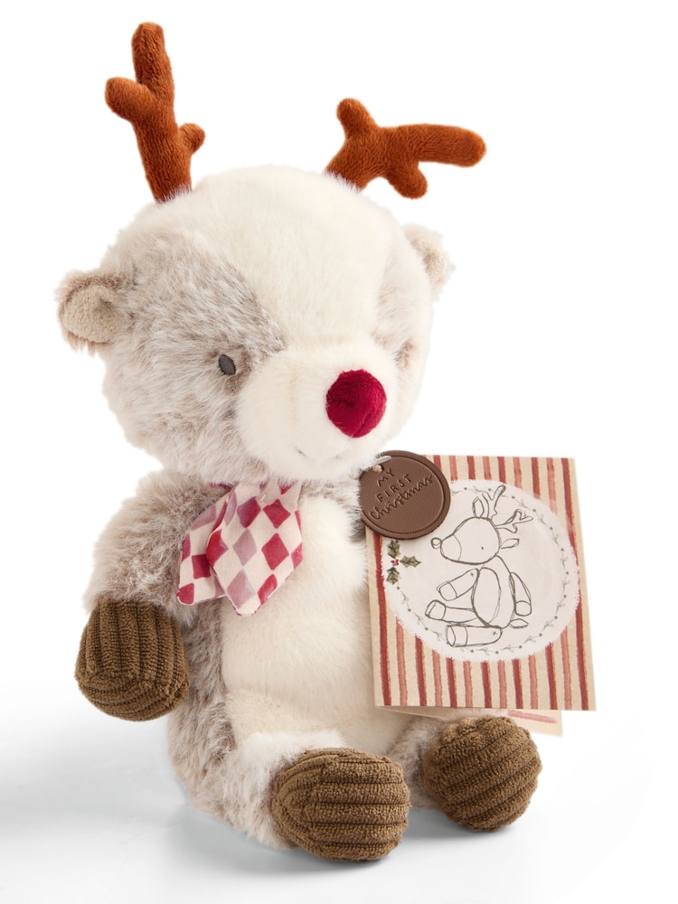 Mamas & Papas Multi Christmas Reindeer Soft Toy 2025 - Image 5 of 5 Mamas & Papas Multi Christmas Reindeer Soft Toy 2025 - Image 5 of 5