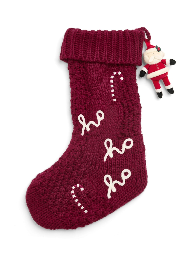 Mamas & Papas Red Christmas Large Knitted Stocking 2025 - Image 2 of 2 Mamas & Papas Red Christmas Large Knitted Stocking 2025 - Image 2 of 2