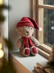 Mamas & Papas Multi Christmas Bear Soft Toy 2025 - Image 1 of 5