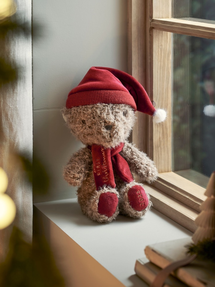 Mamas & Papas Multi Christmas Bear Soft Toy 2025 - Image 1 of 5 Mamas & Papas Multi Christmas Bear Soft Toy 2025 - Image 1 of 5