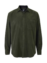 Savile Row Company Classic Fit Cotton Babycord Casual Brown Shirt - Image 3 of 4