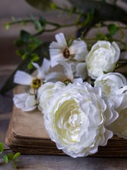 Abigail Ahern White Artificial Summer Garden Bunch - Image 2 of 5