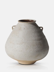 Abigail Ahern Off White Lorewood Ceramic Textured Vase - Image 3 of 4