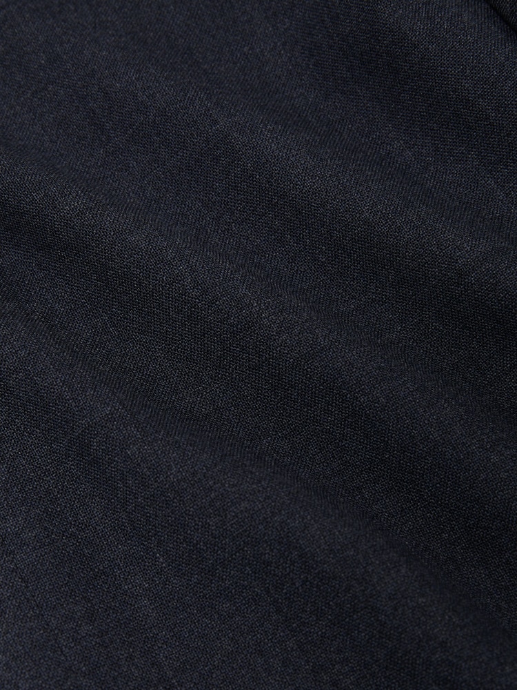 Reiss Airforce Blue Fibre Wool Textured Single-Breasted Blazer Tailored-Fit - Image 9 of 9