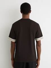 Reiss Chocolate Brown Aries T-Shirts - Image 5 of 6