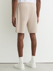 Reiss Stone Tavolla Textured Drawstring Shorts - Image 5 of 6