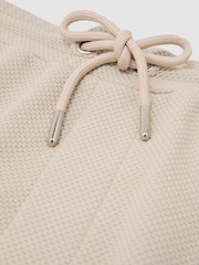 Reiss Stone Tavolla Textured Drawstring Shorts - Image 6 of 6