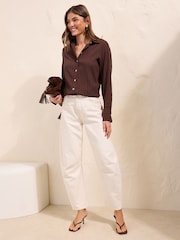Friends Like These Textured Button Front Shirt - Imagen 5 de 5