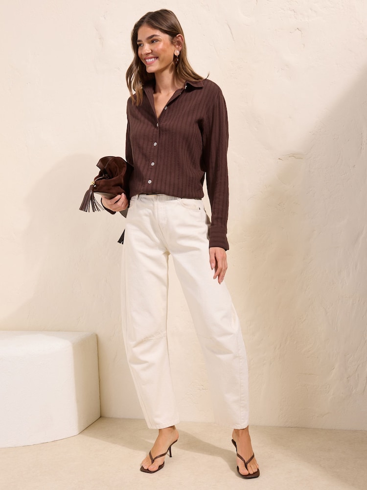Friends Like These Textured Button Front Shirt - Imagen 5 de 5