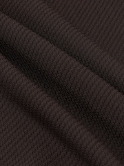 Reiss Chocolate Brown Watson Textured-Knit Round-Neck Vest - Image 8 of 8