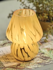 Abigail Ahern Lemon Yellow Cady Portable Glass Table Lamp - Image 1 of 4