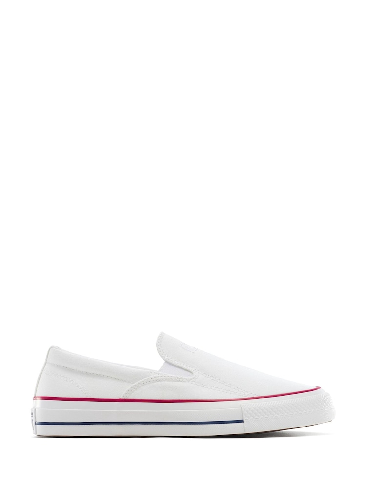 Converse White Chuck Taylor All Star Malden Slip On Trainers - Image 1 of 1
