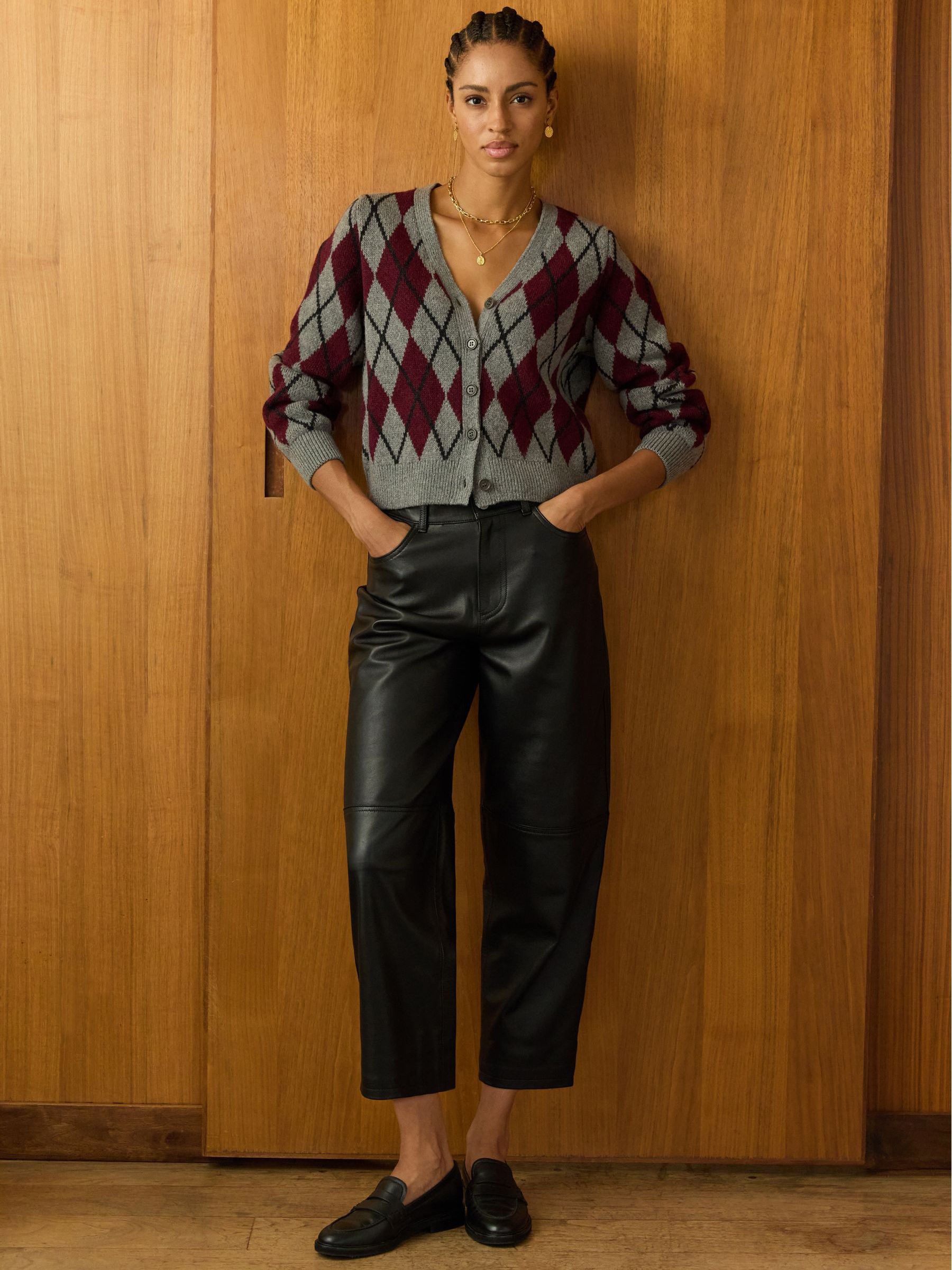 Buy Baukjen Grey Clemence Argyle Cardigan from Next Canada