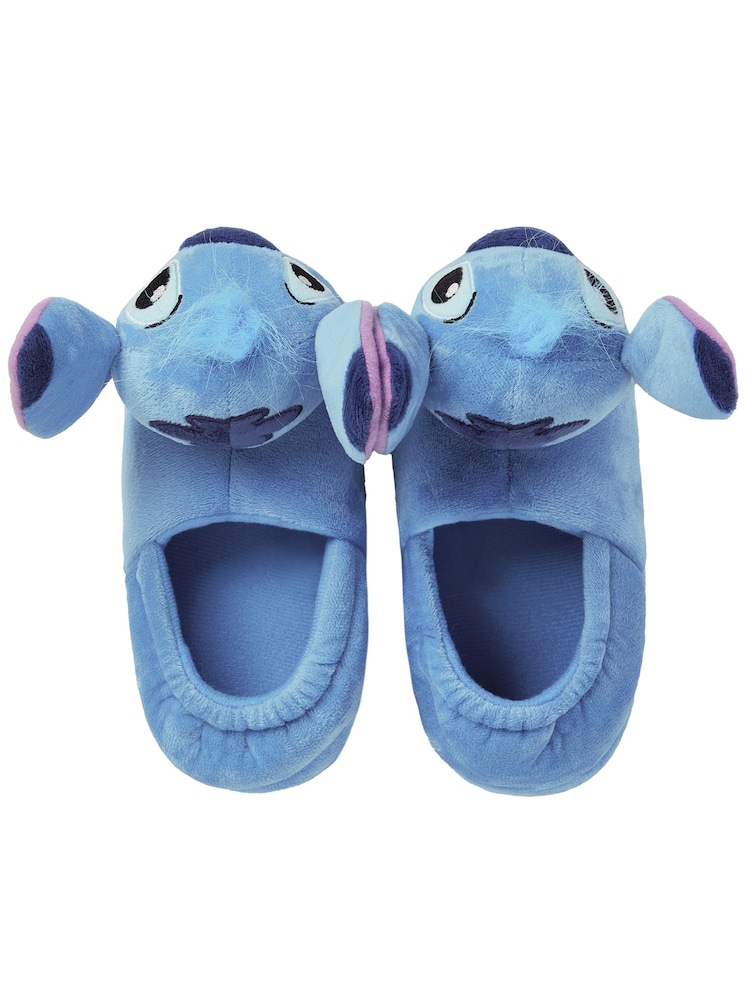 Character Blue Disney Lilo And Stitch Slippers 3D Stitch Head - Image 2 of 6 Character Blue Disney Lilo And Stitch Slippers 3D Stitch Head - Image 2 of 6